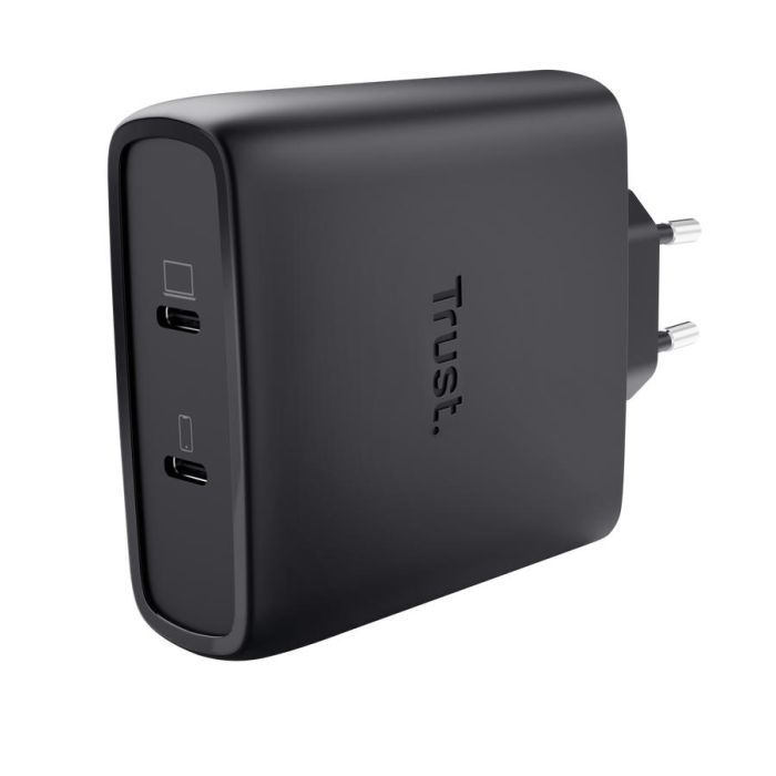 Зарядное устройство Trust 2xUSB-C 100W GaN PD/PPS black (25527_TRUST)