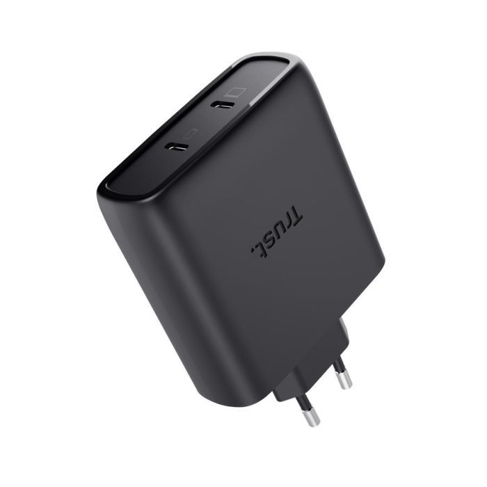 Зарядное устройство Trust 2xUSB-C 100W GaN PD/PPS black (25527_TRUST) изображение 3