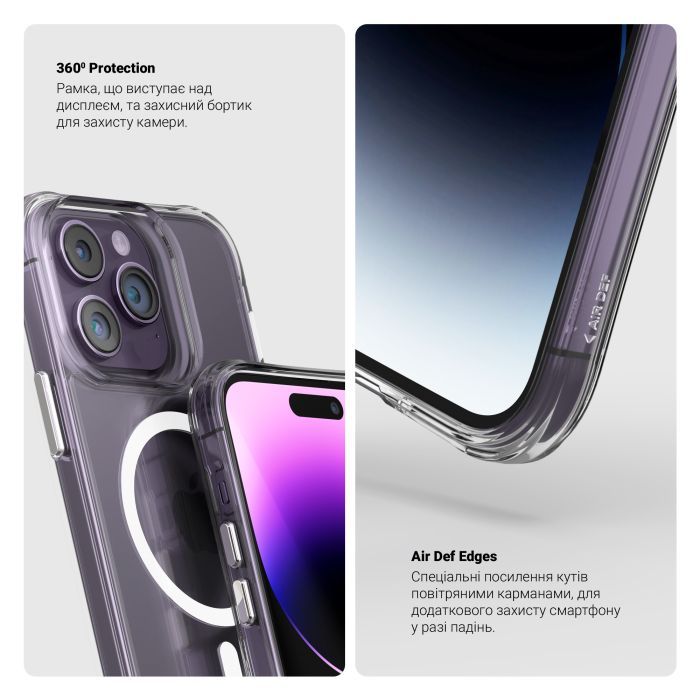 Чехол для мобильного телефона Armorstandart Clear MagCase Apple iPhone 17 Pro Transparent (ARM86252) изображение 3