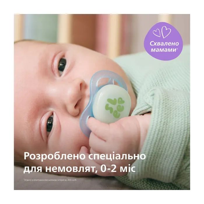 Пустушка Philips AVENT Ultra Start 0+ місяців 2 шт, бірюз (SCF075/18) зображення 2