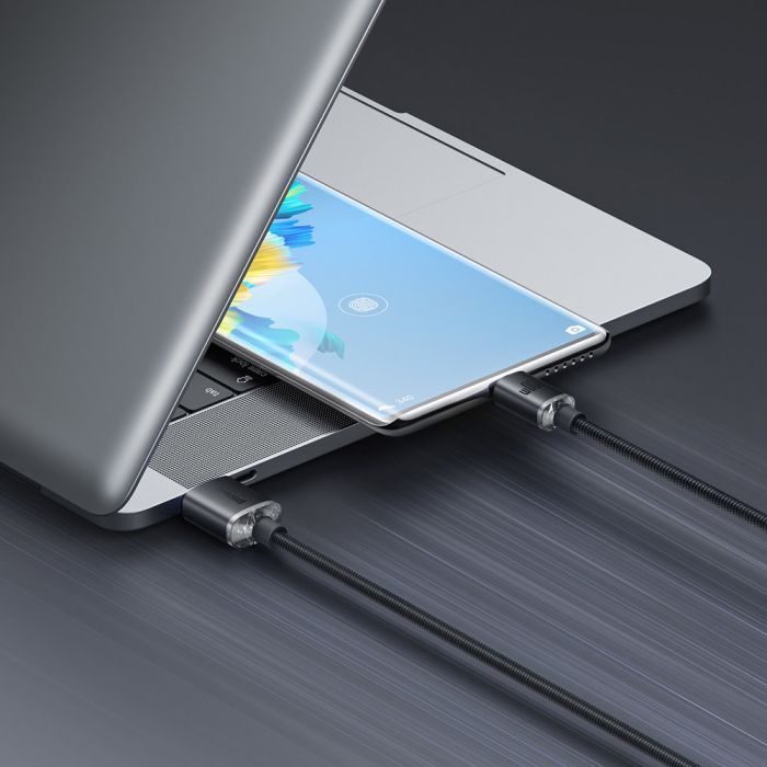 Дата кабель USB 2.0 AM to USB-C 1.2m 100W black Baseus (CAJY000401) изображение 8