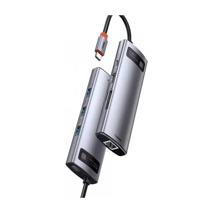 Концентратор Baseus USB-C 8-in-1 (CAHUB-CV0G) зображення 4
