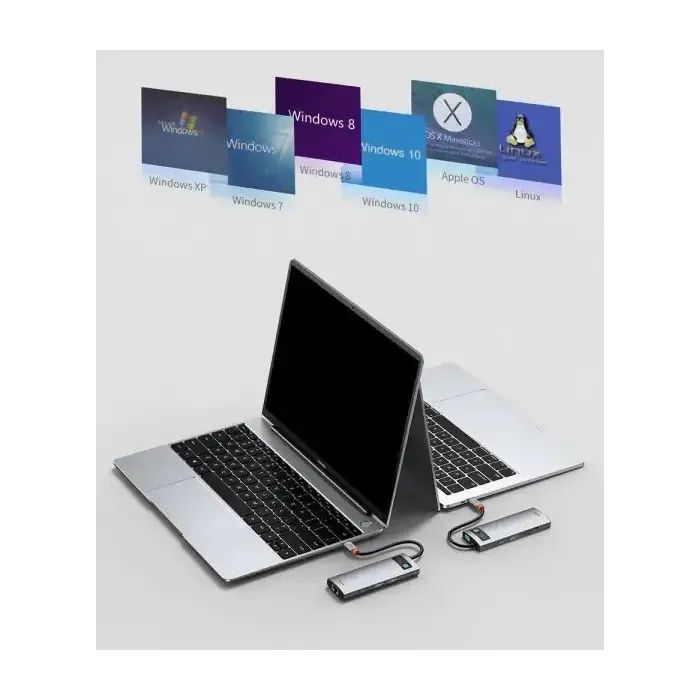 Концентратор Baseus USB-C 8-in-1 (CAHUB-CV0G) зображення 8