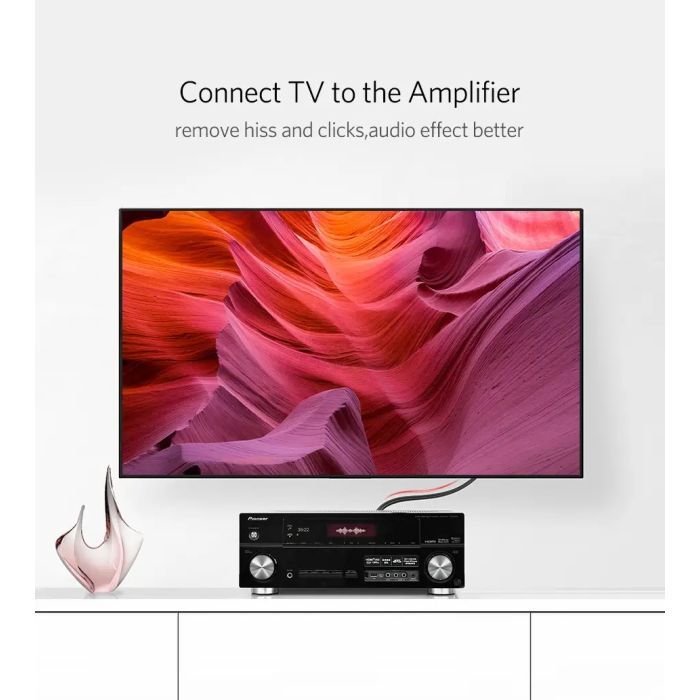 Кабель мультимедійний 2xRCA M to 2xRCA M 3.0m AV104 black Ugreen (10519) зображення 3