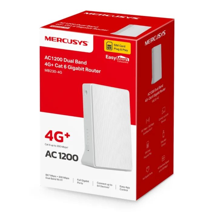 Маршрутизатор Mercusys MB230-4G изображение 3