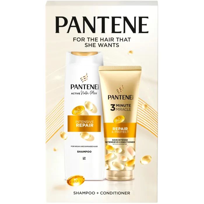 Набор косметики Pantene Pro-V Интенсивное восстановление Шампунь 400 мл + Бальзам-ополаскиватель 220 мл (8006530042369)