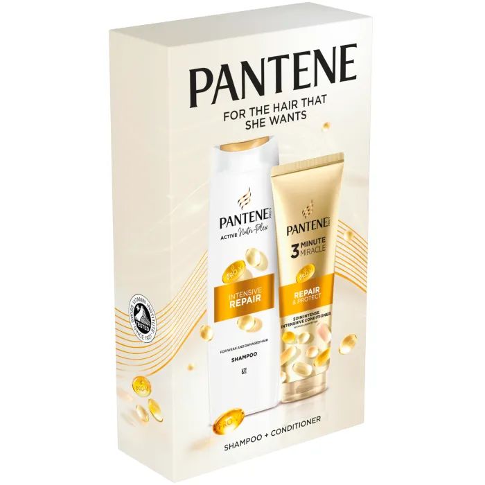 Набор косметики Pantene Pro-V Интенсивное восстановление Шампунь 400 мл + Бальзам-ополаскиватель 220 мл (8006530042369) изображение 2
