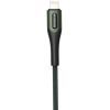 Дата кабель USB 2.0 AM to Lightning 1.0m 3A braided dark green SkyDolphin (USB-000580) изображение 2