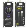 Дата кабель USB 2.0 AM to Lightning 1.0m 3A braided dark green SkyDolphin (USB-000580) изображение 3