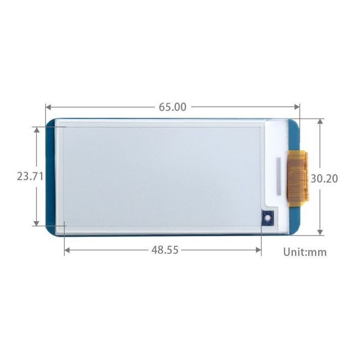 Екран для Мікро ПК Waveshare 2.13" E-Ink 250x122 for Raspberry Pi (WAV-12915) зображення 8