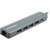 Концентратор Blueendless USB-C 6-in-1 3xUSB 3.0 + HDMI + RJ45 + USB-C PD100W (CA913909) зображення 2