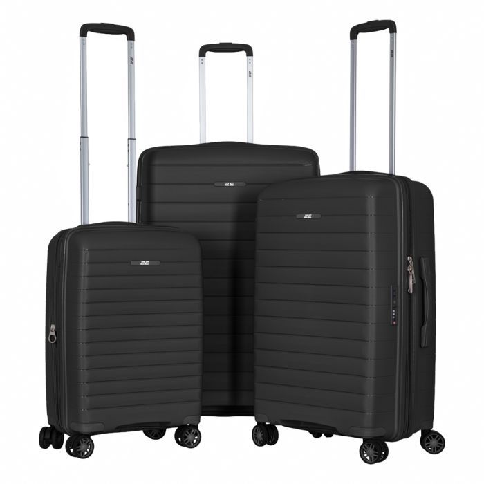 Набір валіз 2E Aero (L+M+S), сіро-коричневі (2E-SPP-AERO-SET3-TP)