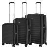 Набір валіз 2E Aero (L+M+S), чорні (2E-SPP-AERO-SET3-BK) зображення 2
