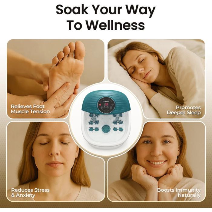 Масажна ванночка для ніг NAIPO XKAM-SPA18 блакитний зображення 5