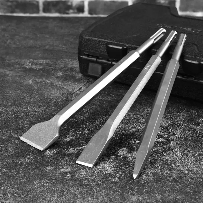 Зубило для перфоратора Deli SDS Plus 14 х 250 х 40 (EDH-YBZ40250-E1) зображення 3