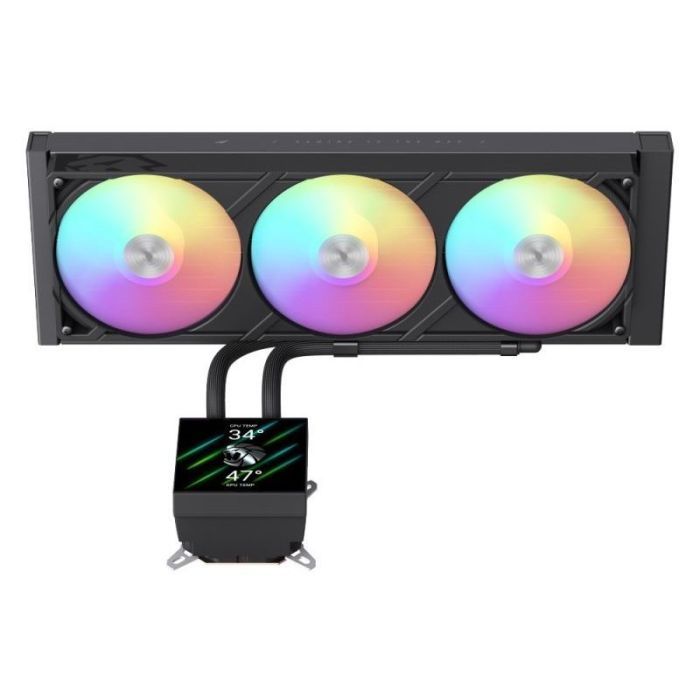 Система рідинного охолодження Gamemax GLACIER 360 LCD BK зображення 2