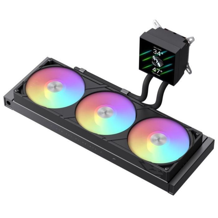 Система рідинного охолодження Gamemax GLACIER 360 LCD BK зображення 5