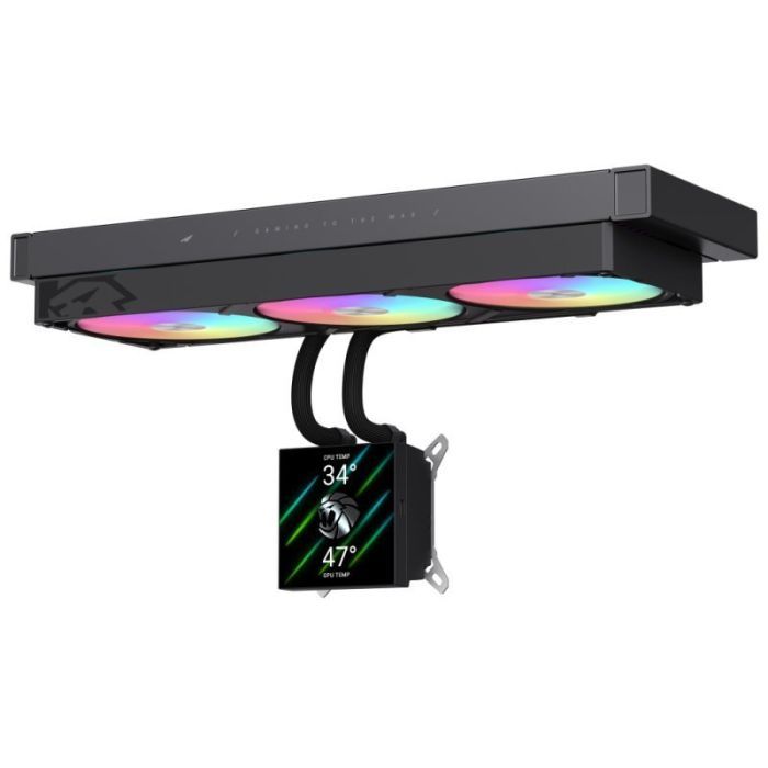 Система рідинного охолодження Gamemax GLACIER 360 LCD BK зображення 6