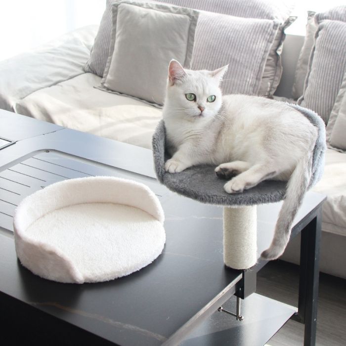 Лежак для тварин Me&Pet з кріпленням для столу сірий (NMP40) зображення 4