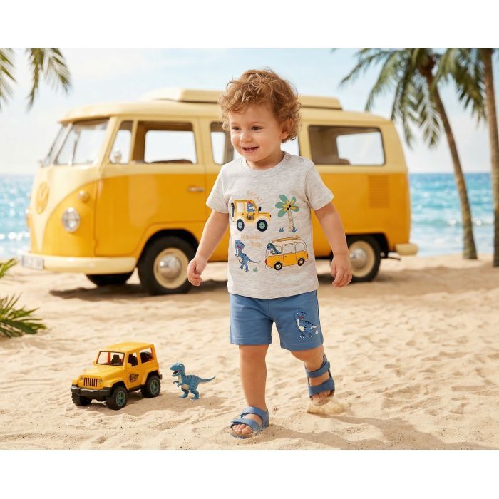 Набор детской одежды Breeze с машинкой (20988-104B-gray) изображение 9