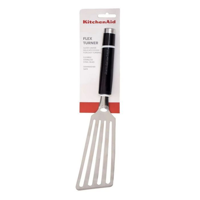 Лопатка кухонна KitchenAid Classic з прорізами 31,8 см чорний (KCG024OHOBE) зображення 3