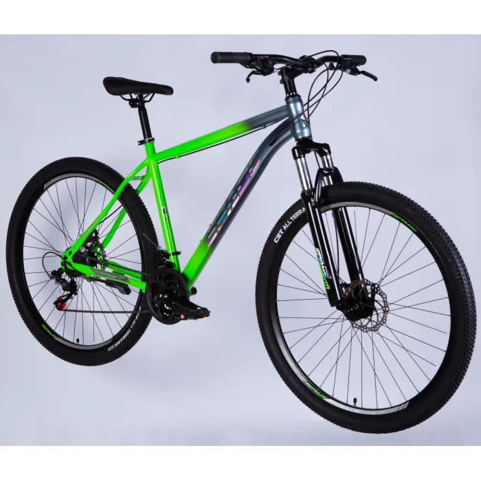 Велосипед Space 29" MARS DD FR рама-16" ST 2026 зелено-сріблястий (OPS-SP-29-152) зображення 2