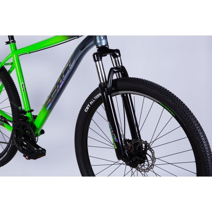 Велосипед Space 29" MARS DD FR рама-16" ST 2026 зелено-сріблястий (OPS-SP-29-152) зображення 4