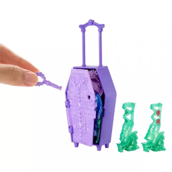 Кукла Monster High Набор-сюрприз Кошмарные каникулы Ужас-секреты Джинифайер (JDR52) изображение 9