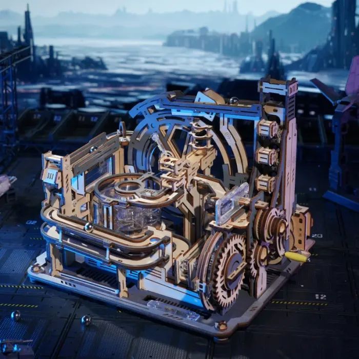 Конструктор Robotime Rokr деревянный 3D Мраморный космодром (LGC01) изображение 12