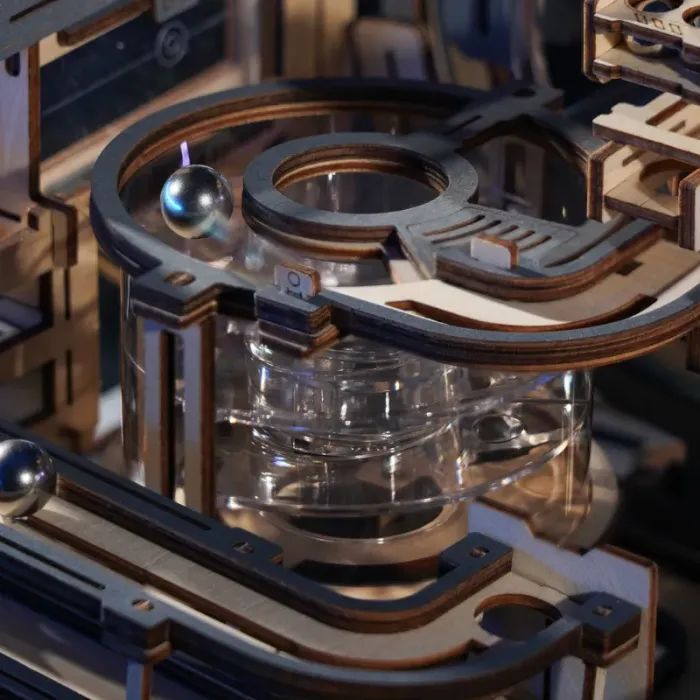 Конструктор Robotime Rokr деревянный 3D Мраморный космодром (LGC01) изображение 5