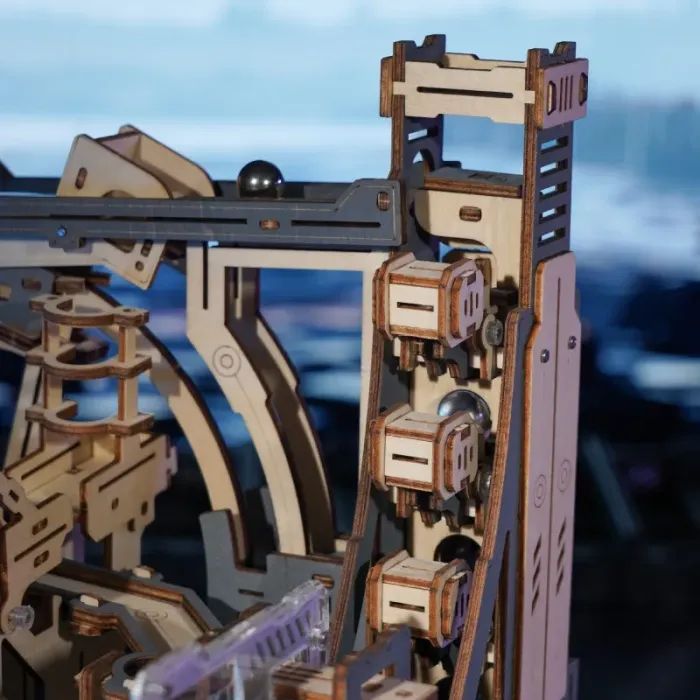 Конструктор Robotime Rokr деревянный 3D Мраморный космодром (LGC01) изображение 7