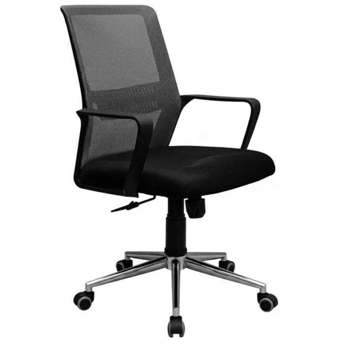 Офисное кресло Richman Фрайдей Хром М-1 (Tilt) Сетка черная/серая (R00000056032)