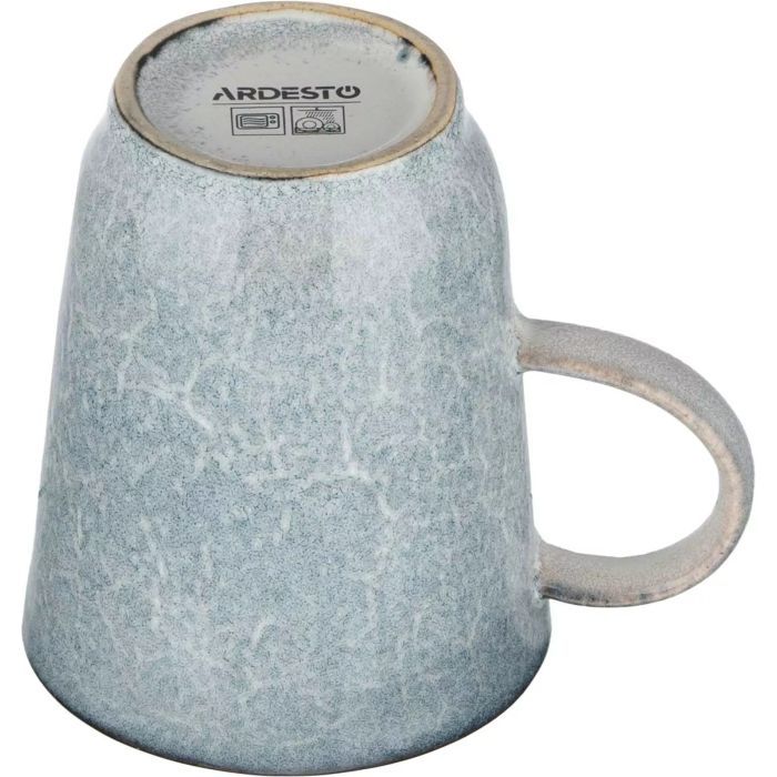 Чашка Ardesto Daiano, 350мл, порцеляна, сірий (AR1735DG) зображення 4