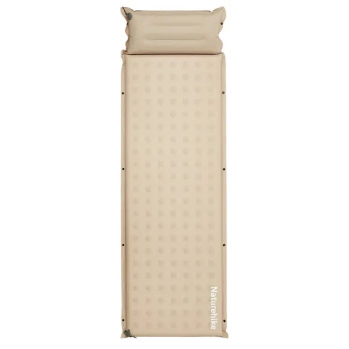 Туристический коврик Naturehike CNK2550WS025, вологостійкий, 200х65х6 см, бежевий (6977465868794)