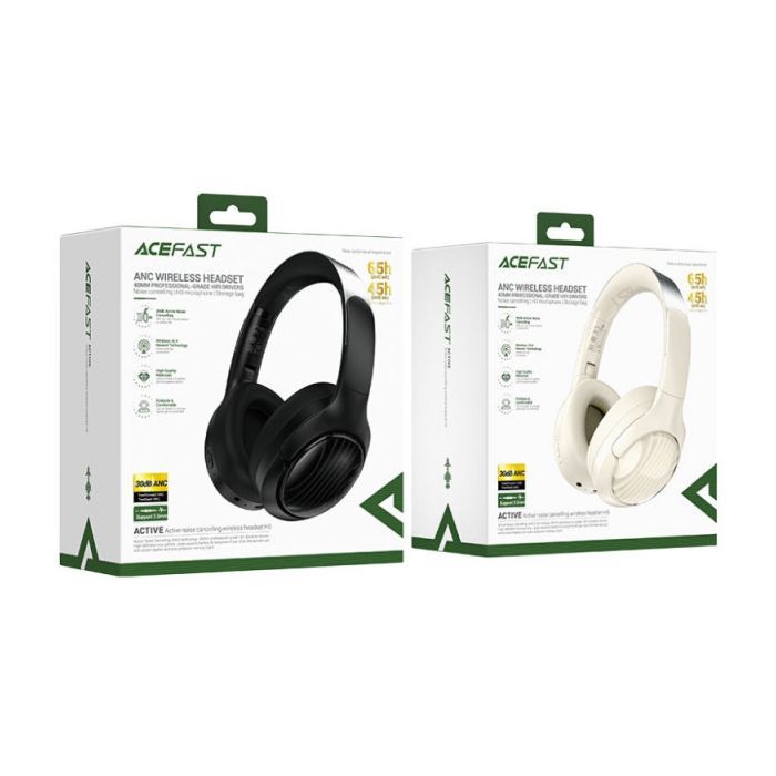 Навушники Acefast H5 ANC Milky White (6974316284284) зображення 3