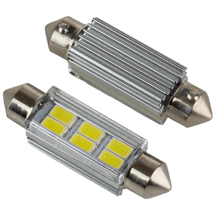 Автолампа PULSO LED SV8.5/T11x41mm/6 SMD-5730/9-18v/130Lm (LP-62041)