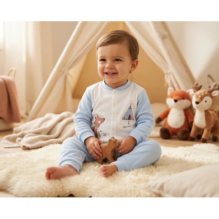 Пижама детская Aziz с длинным рукавом (9198-80B-blue) изображение 10