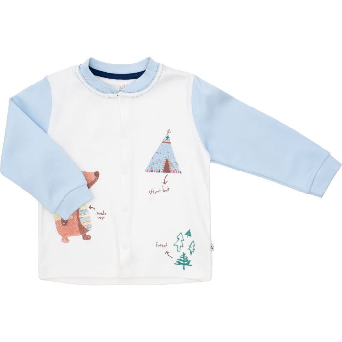 Пижама детская Aziz с длинным рукавом (9198-80B-blue) изображение 2