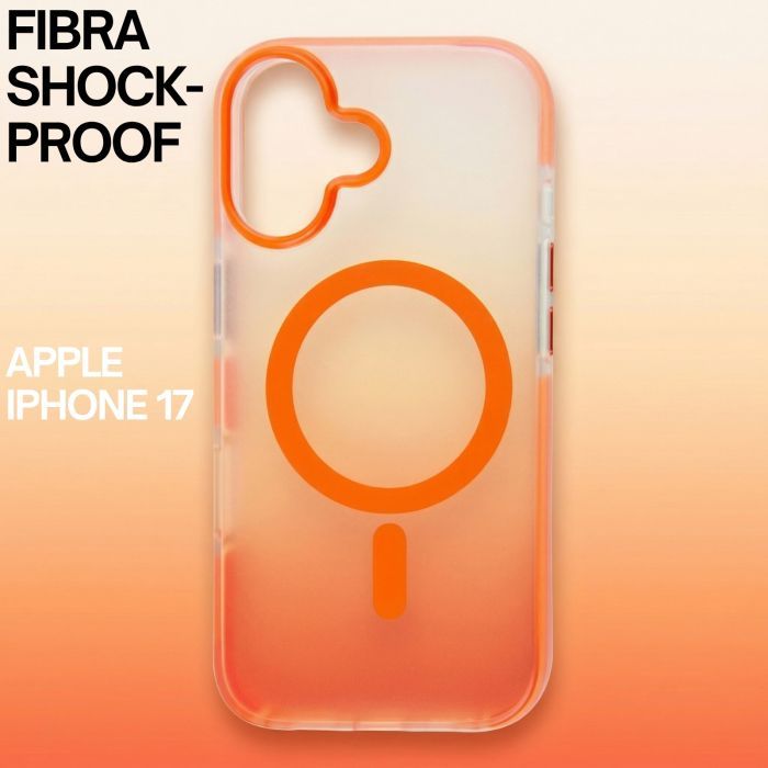 Чехол для мобильного телефона BeCover FIBRA Shock-Proof MagSafe Apple iPhone 17 Orange (715446) изображение 3