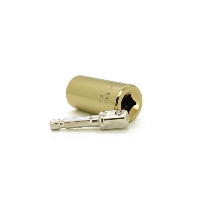 Торцевая головка Voltronic универсальная для шуруповерта 7-19 mm (25*52) 3/4 Yellow (YT-UnScTYL)