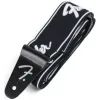 Ремень для гитары Fender Strap 2" Weighless Running Logo Black/White (229406) изображение 4