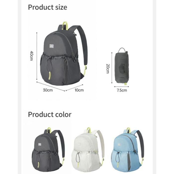 Рюкзак туристический Naturehike компактний CNK2450XB026, 20 л, блакитний (6927595785430) изображение 12