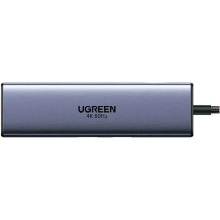 Концентратор Ugreen USB-C 6-in-1 2xUSB-A + 1xUSB-C PD100W + DisplayPort 4K60Hz + 1xRJ45 1000Mbps black (75643) зображення 2