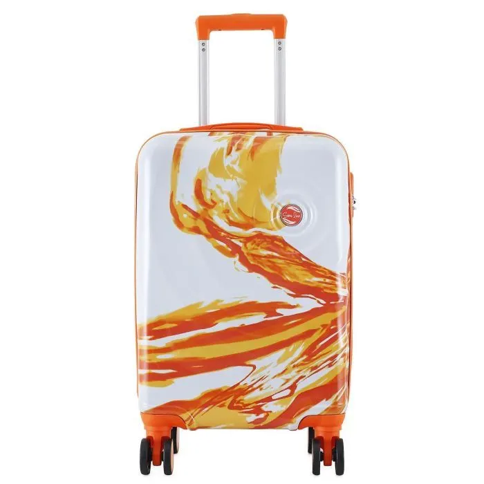 Чемодан Semi Line 20" (S) White/Orange Print (T5655-1) (DAS303816) изображение 2