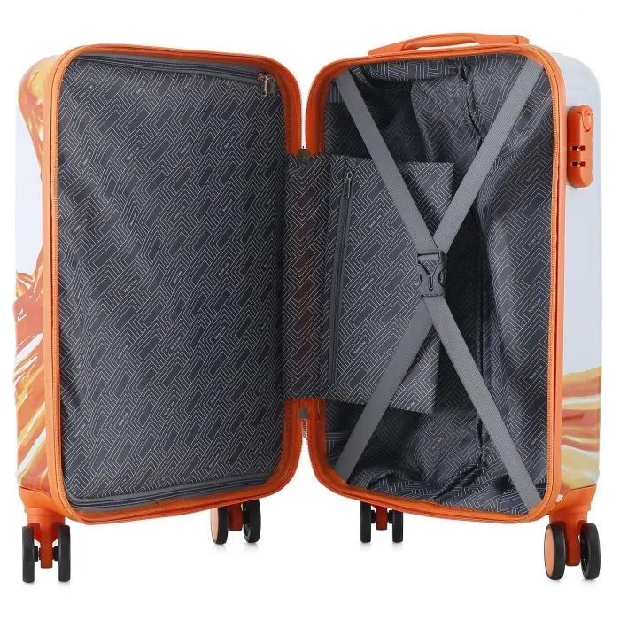 Чемодан Semi Line 20" (S) White/Orange Print (T5655-1) (DAS303816) изображение 6