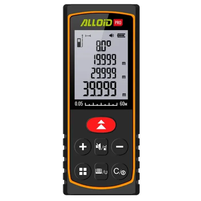 Дальномер Alloid Pro, лазерный, 60м (DM-11060)
