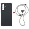 Чехол для мобильного телефона Dengos Case + Cross-body Strap Samsung Galaxy A57 Black+Grey (DG-KM-CCRB-09)