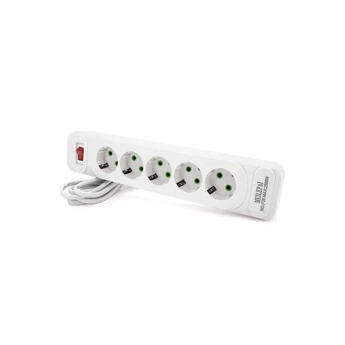 Сетевой фильтр питания Meilepai F25, 5 роз EU White (F25-White) изображение 2
