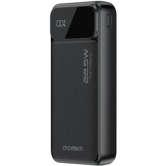 Батарея універсальна Choetech 20000mAh, 22.5W, PD, QC/3.0, Black (B729-ACBK)