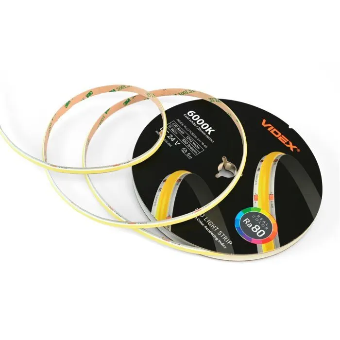 Світлодіодна стрічка Videx COB DC24V 55W 5M 6000K Ra80 IP20 5м (VL-LSTCB320-24116-B5) зображення 6
